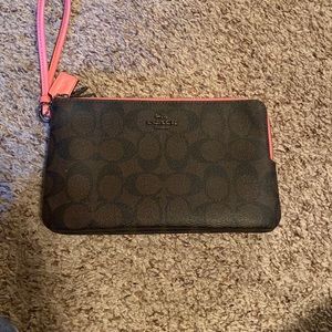 Euc authentic coach wristlet